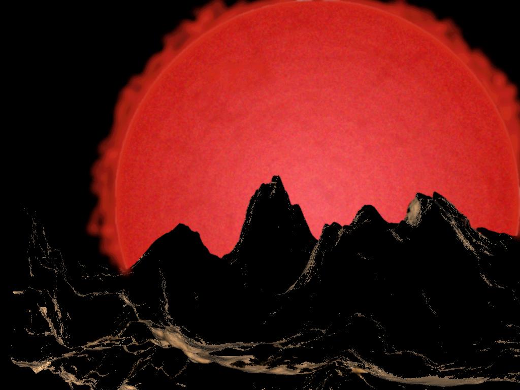 A red giant star threatens to swallow a planet