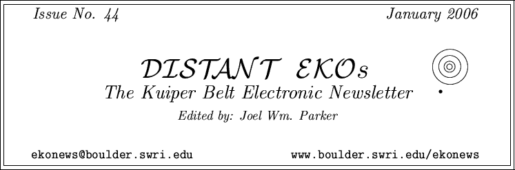 Distant EKOs, Issue #44  (January 2006)