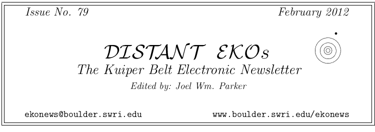 Distant EKOs, Issue #79  (February 2012)