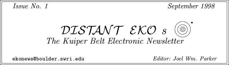 Distant EKOs, Issue #1