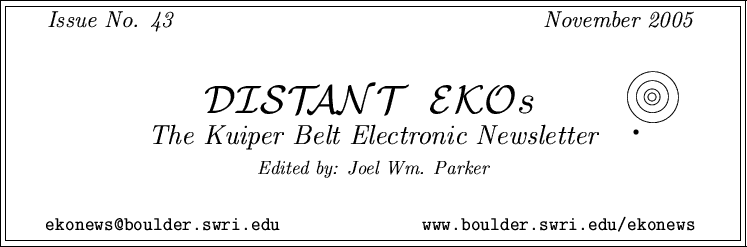 Distant EKOs, Issue #43  (November 2005)