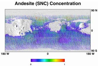 andesite map