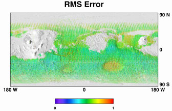 RMS error map